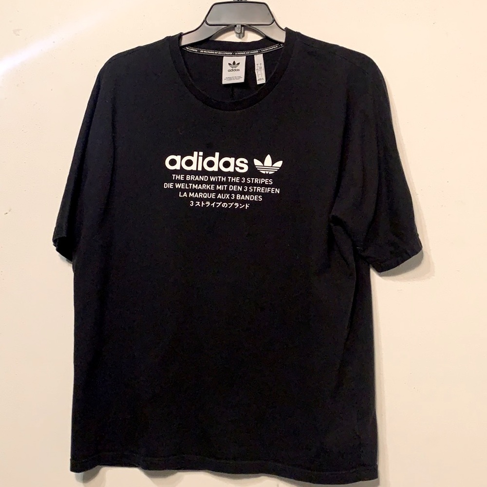 Adidas “The Brand with the 3 Stripes” t-shirt